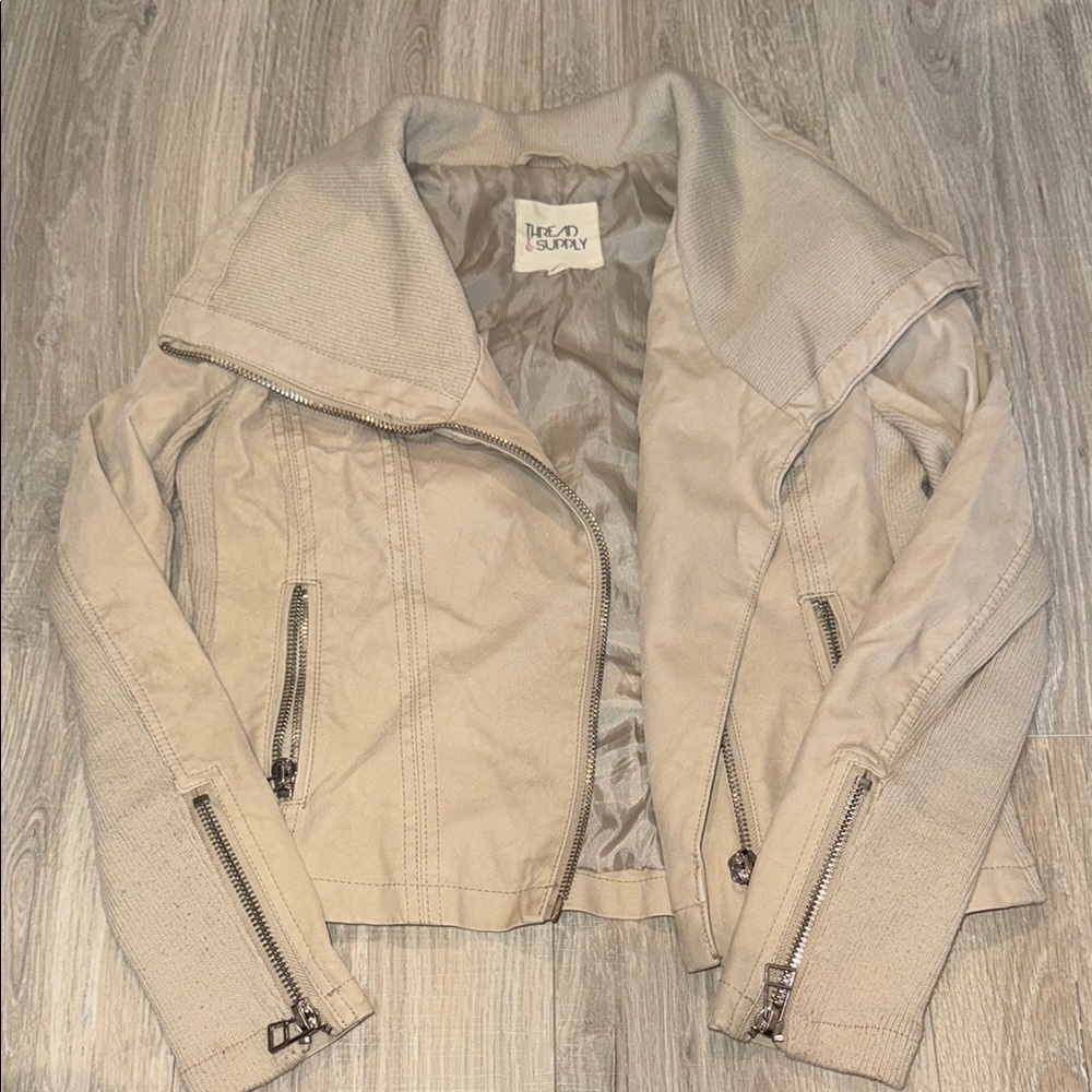 Free People Beige Women's Jacket